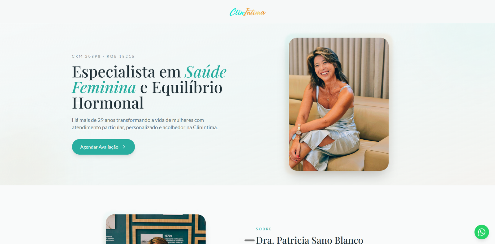 Landing page criada pela Shark MKT