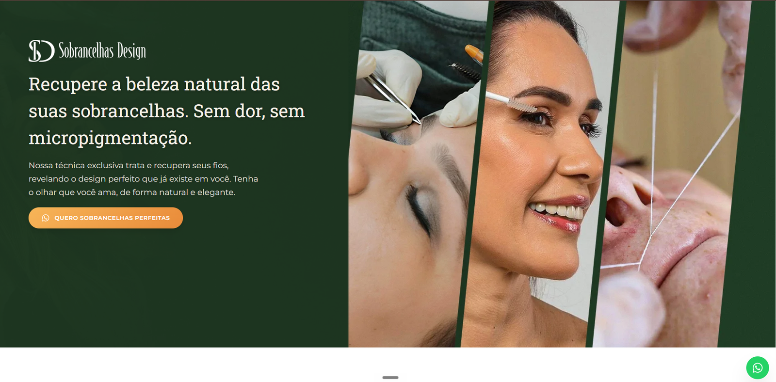 Landing page criada pela Shark MKT